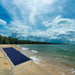 Catre de Lona XL en la playa, ideal para descanso al aire libre.