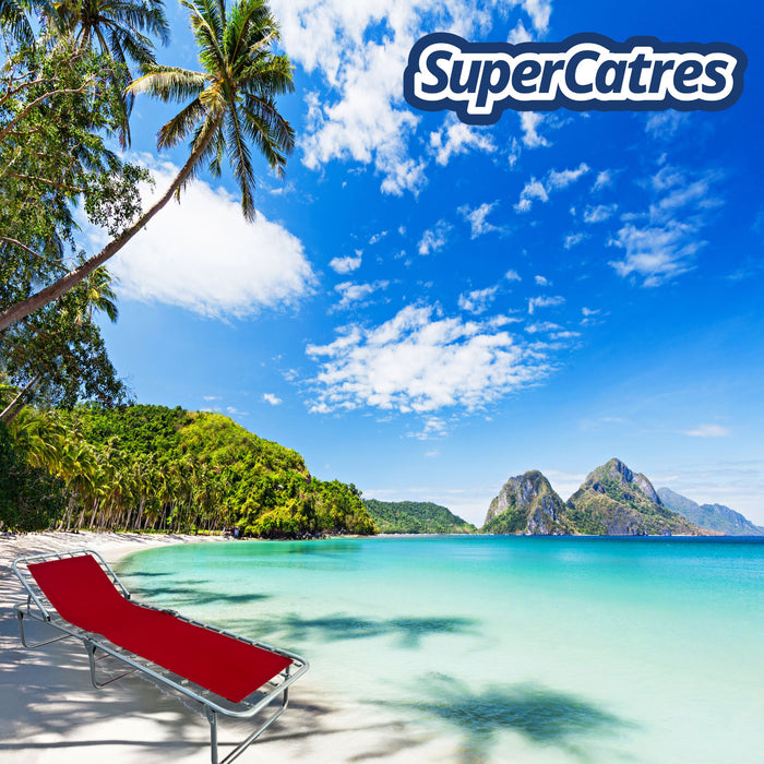 Catre Reclinable de Lona SuperCatres, diseño plegable y resistente.