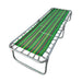 Catre Plegable Clásico de Lona Plástica SuperCatres abierto en color verde con estructura metálica resistente