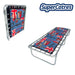 Catre plegable con colchoneta de 2 cm y marca SuperCatres - fácil de almacenar.