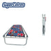 Catre plegable con colchoneta integrada y marca SuperCatres - práctico y compacto.