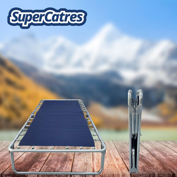 Catre de Lona XL en balcón con vista a la montaña, perfecto para exteriores.