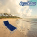 Catre Reclinable de Lona en la playa, ideal para descanso al aire libre.