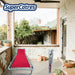 Catre Reclinable XL en terraza rústica, ideal para relajación.